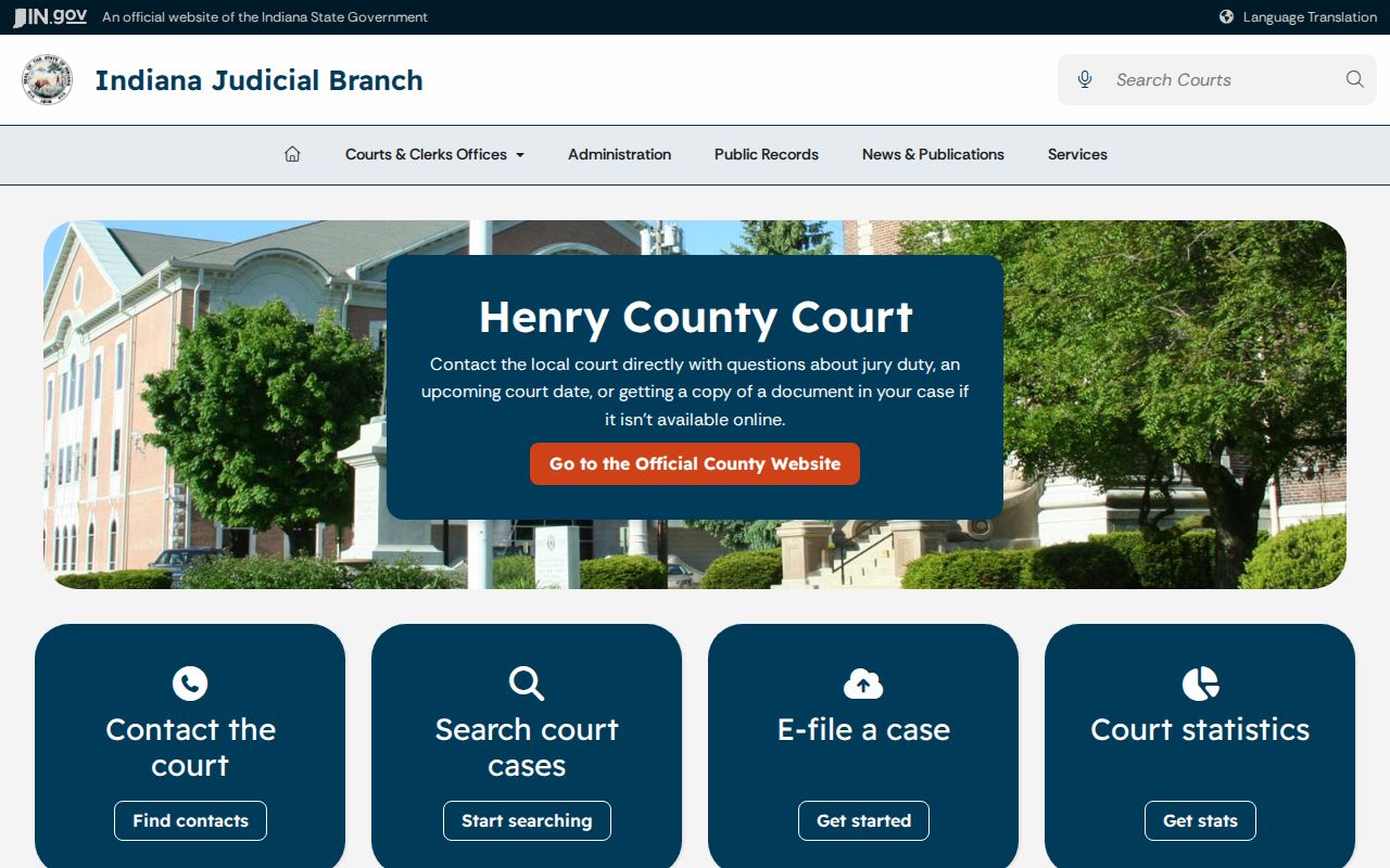 Henry County warrant check judicial court links