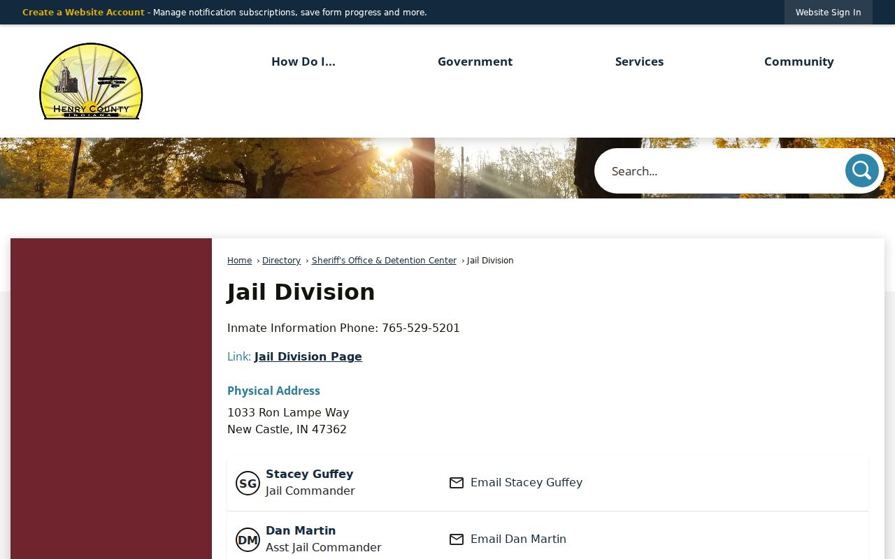 Henry County active warrant search jail contact